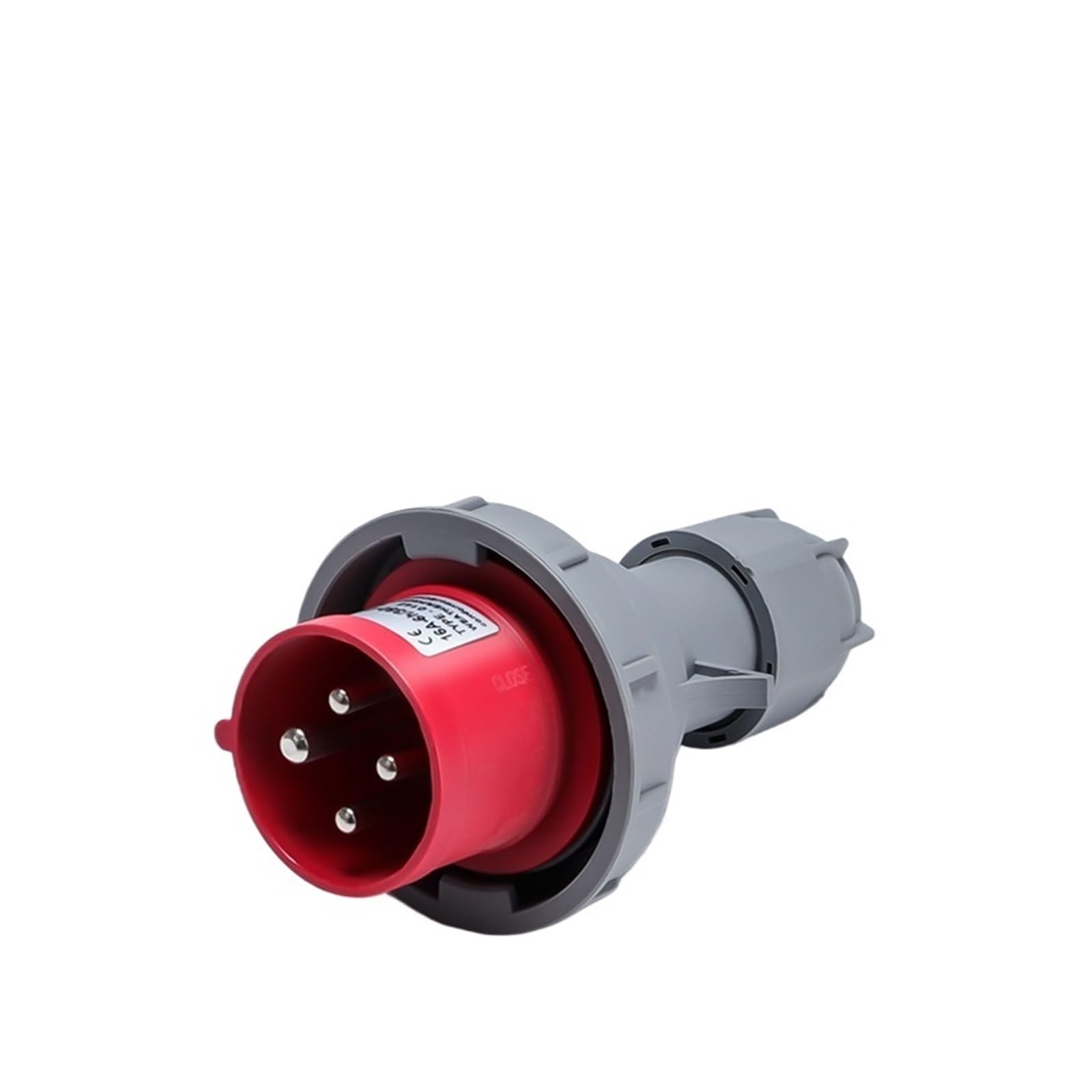 Enchufe industrial 16A con protección IP67 a prueba de agua y polvo de 4 bornes estancos