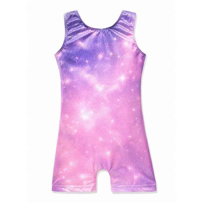 HOZIY Gymnastics Leotards for Girls Unicorn Aurora Rainbow Mermaid Dinosaur Cupcake Sparkle Biketard Toddlers Kids Children