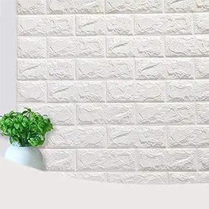 JAAMSO ROYALS Brick 3D Wall Panels Peel and Stick Wallpaper for Living Room Bedroom Background Wall Decoration Self Adhesive Wallpaper,3D Wall Panels Soundproofing Self- Adhesive Wallpaper