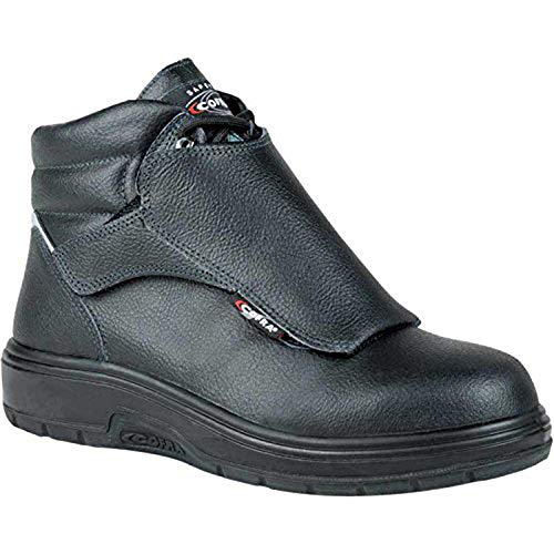 COFRA Leather Work Boots - HEAT SHIELD Treadless Footwear with Composite Safety Toe & Heat Defender Nitrile Rubber Outsole - Size 7