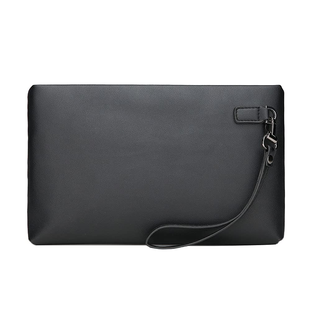 Sunshinetimes Pochette da Polso in Pelle Uomo Portafoglio Borsa a Mano Borsellino con Cerniera per lavoro, viaggio, casuale