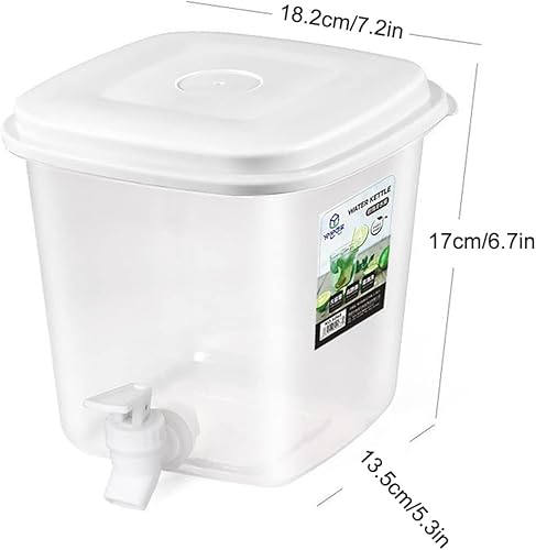 Miniatura 7 de MISNODE Dispensador de bebidas de plástico de gran capacidad dispensador de bebidas de 35 L dispensador de jarra de agua duradero refrigerador cubo