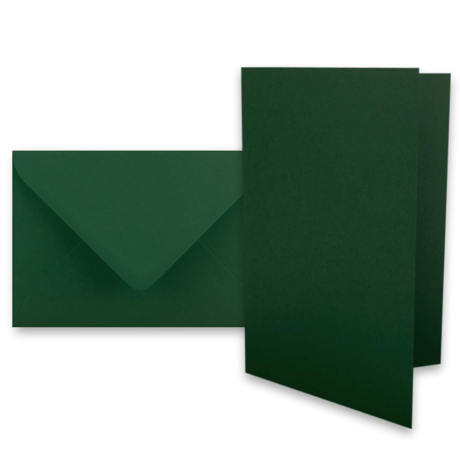 150 Falt-Karten Sets - DIN A6-160 g/m² - Dunkelrot - Dunkelgrün - Dunkelblau - mit Brief-Umschlägen DIN C6-80 g/m² Nassklebung
