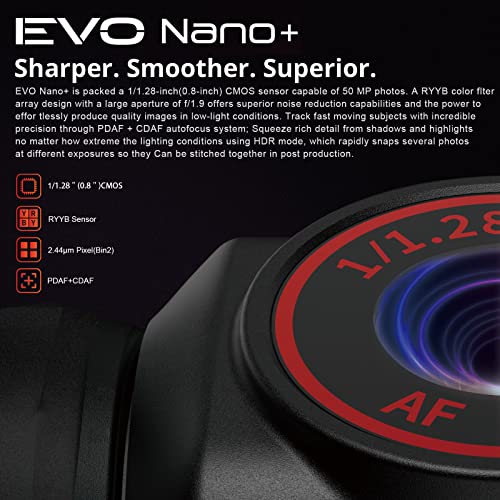 Autel Robotics Evo Nano+ Drone, 1/1.28" Cmos 50Mp 4K/30Fps Hdr Video Pdaf + Cdaf Autofocus Master Subject Tracking Advanced Obstacle Avoidance 10Km 2.7K Video Transmission, 249G Ultralight Foldable Camera Quadcopter With 3-Axis Gimbal, Premium Bundle (Orange) #TOP1