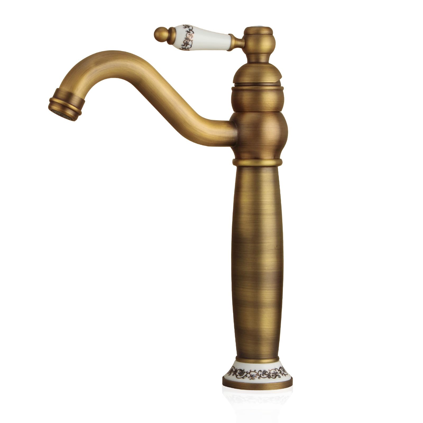 Robinet laiton vintage salle de bain mitigeur rétro rotatif 360°