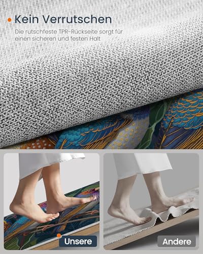 Tapis antidérapant oiseaux lavable pour sol propre et sec - 6