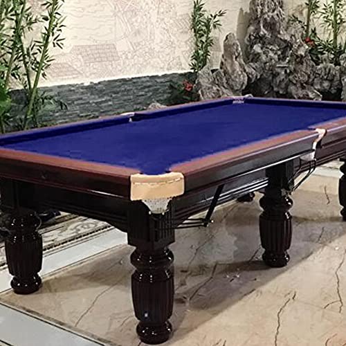 Indoor Pool Table Cloth 340X145 Cm/11.15X4.7 Ft, Eight Ball Pool Table Felt Billiard Cloth Replacemet Fits For Bars/Clubs/Hotels 7 Or 8 Ft Pools Table (Blue) #TOP5