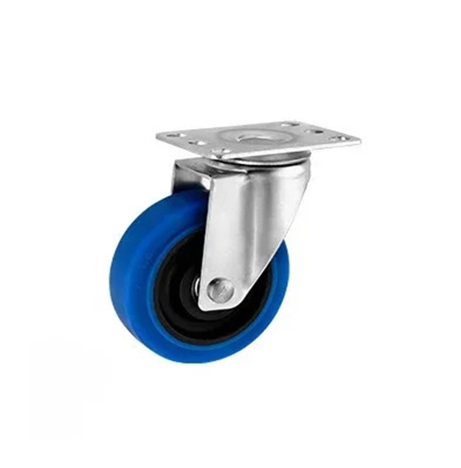 1/4 szt. Kółek 3"/4"/5" ze stali nierdzewnej 304, kolor średni niebieski | Gumowe, uniwersalne, ciche kółko z podwójnym wałkiem TPR(1,3 inch 4pc)