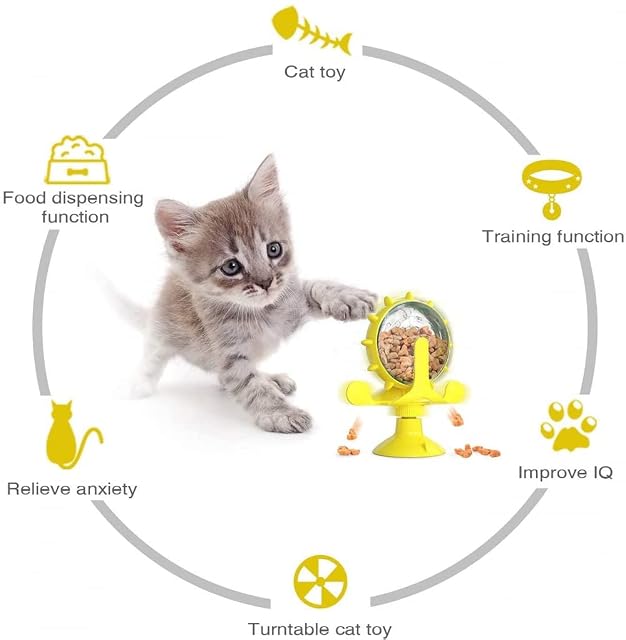 Foto 4 de 8 de Alimentador lento para gatos SIQI, rompecabezas de comida para mascotas