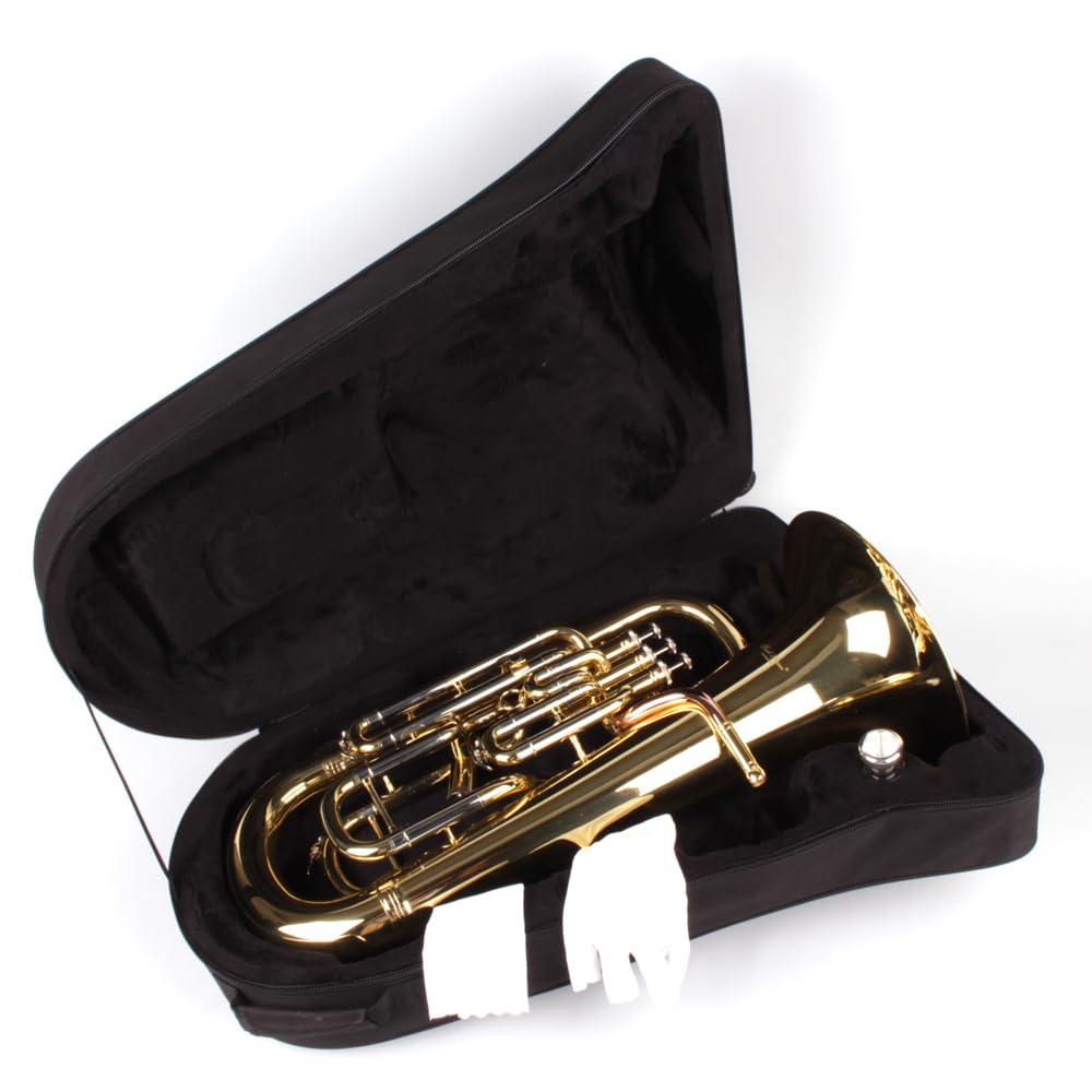Bb Euphonium 4 - Valvole in ottone dorato, con valigetta