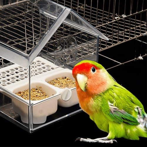 VELURA Bird Feeder Bath for Lovebird Finches Parakeets - Image 5
