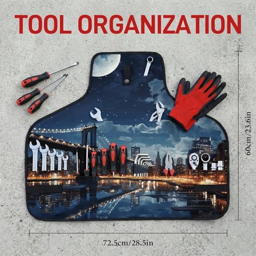 Delantal de trabajo black con 8 bolsillos marca FodPand miniatura 2