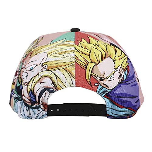 Image of Dragon Ball Z Majin Buu & Goku Sublimation Panel Baseball Cap Multicolor