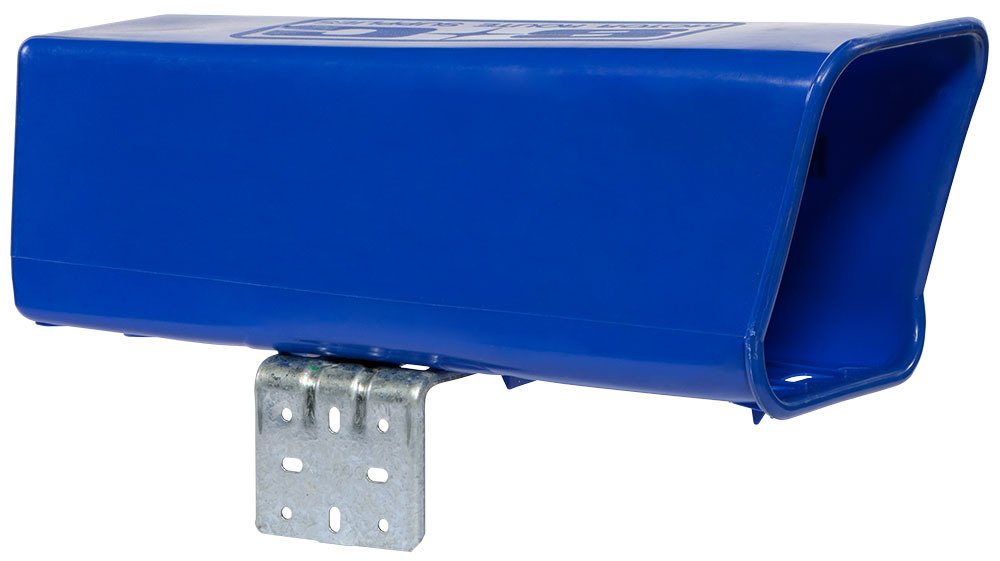 Buy Plastic Newspaper Delivery Tube Box Receptacle & ing Bracket, Blue