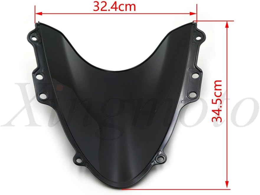 Smoke Black Double Bubble Windscreen Windshield for 04-2005 for Suzuki GSXR 600 750