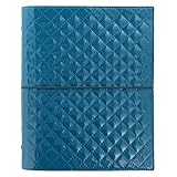 Material: Kunstleder Filofax Domino Luxe Terminplaner A5 A5 blaugrün