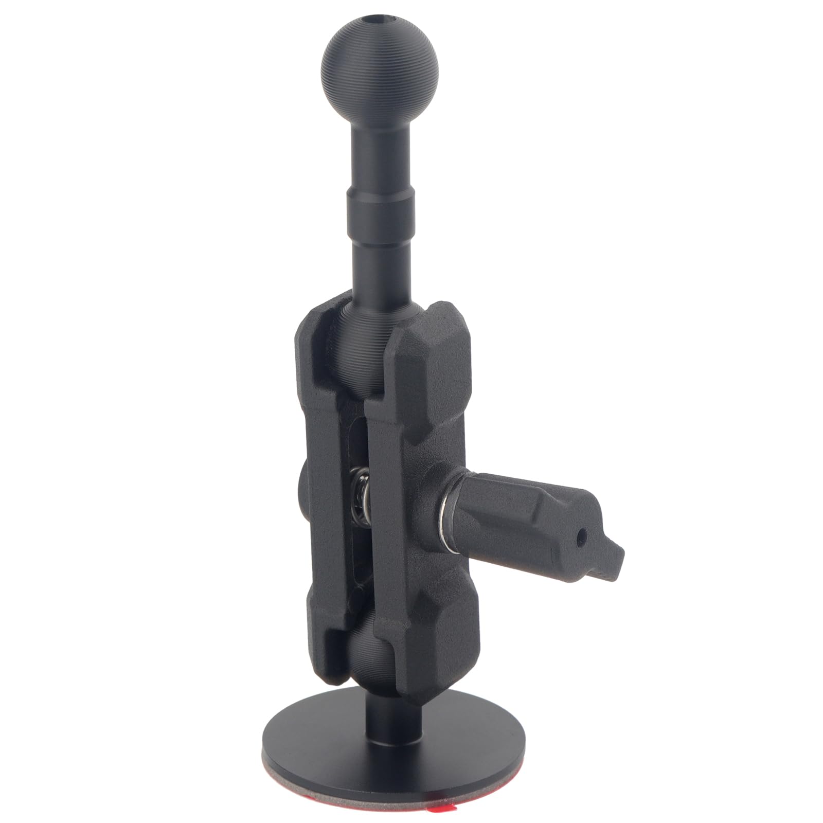 Rigdance Adhesive 17mm Ball Mount with Extension Arm for Car Phone Holder, Compatible with Garmin 17mm GPS Mount, Adjustable Dashboard Car Phone