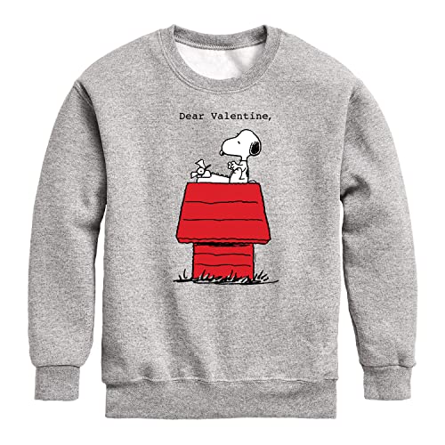 HYBRID APPAREL - Peanuts - Dear Valentine Snoopy - Toddler And Youth Crewneck Fleece Sweatshirt
