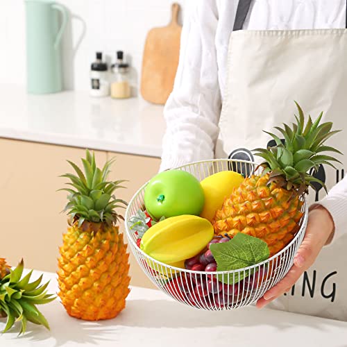 Joeabor UF2001-YL Fake Pineapple Décor, Fake Fruit Plastic Pineapple For Decoration, Artificial Pineapple Kitchen Décor Realistic Lifelike Faux Fruit thumb #3