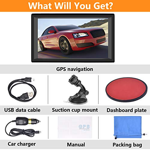 Aonerex 9" GPS Voiture Auto Navigation Écran Tactile Dernière Cartographie Europe 52 Pays Mise à Jour Gratuite à Vie Système en Français avec Guidage Vocale - Image 8