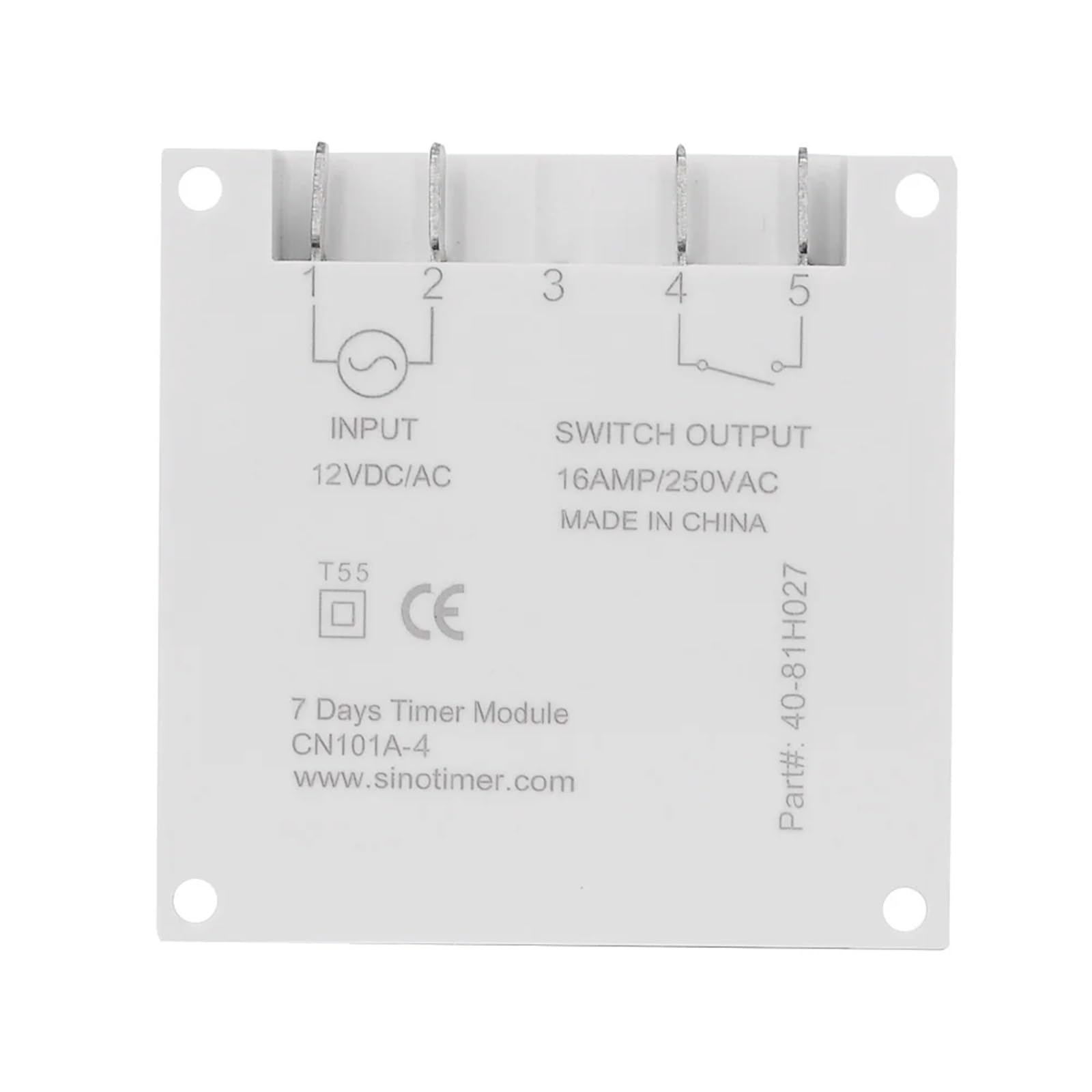 12V AC/DC digitale 7 giorni settimanali timer programmabile interruttore illuminazione elettronica programmatore relè orario giornaliero all'interno della batteria 1 pz(12V with 4 wires)