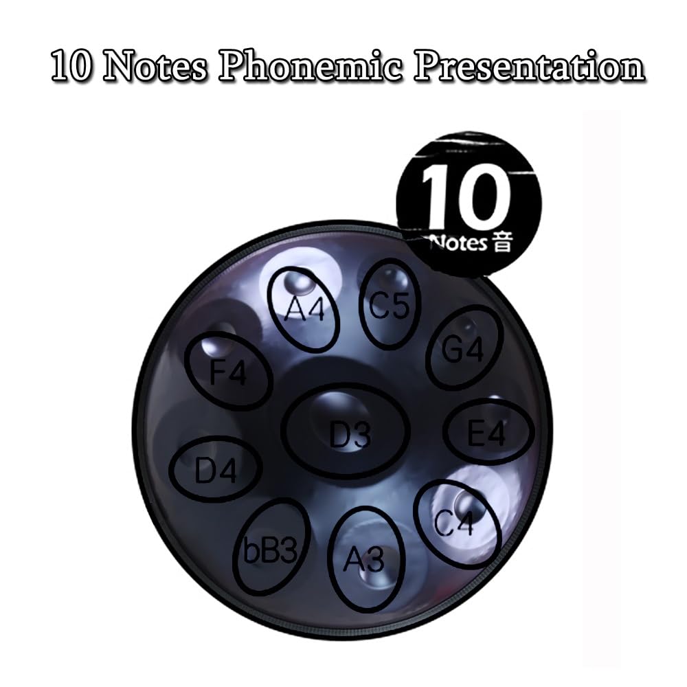 Amazon.com: Advanced Handpan Drum 10 Notes 22 Inches