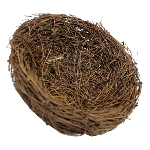 Toddmomy Artificial Rattan Bird Nest Handmade Decorative Nest Ornament for Garden Landscape Outdoor Bird Nest for Nesting and Breeding
