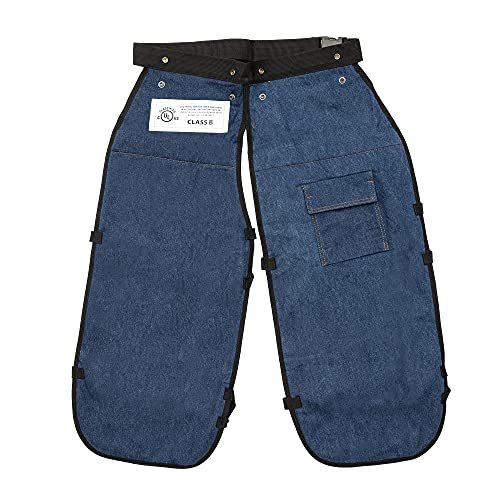 FORESTER Wrap Around Chainsaw Safety Chaps - Adjustable 37in Length, Safety Green, Meets ANSI/OSHA Standards - View #5