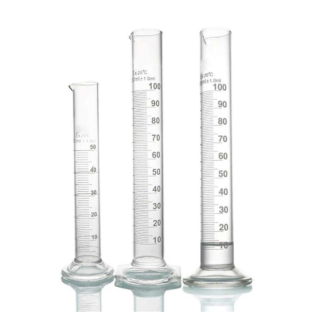 Vetreria da laboratorio Cilindro graduato in vetro senza piombo da laboratorio da 10/20/25/50/100/250/500/1000/2000 ml(500ml)