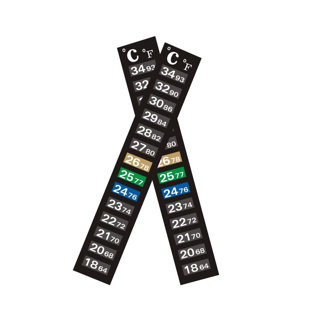 Termometri Adesivi Per Acquario - 15 Pezzi, Autoadesivi, Range 18-34°C, Per Birra E Vino - Foto 9