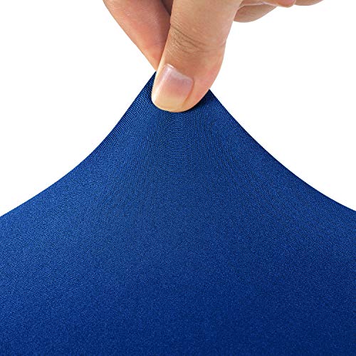 Image of Peomeise 4FT Spandex Table Cover Rectangular Stretch Spandex Tablecloth (Classic Blue,4FT)