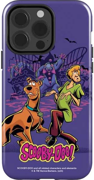 Skinit Impact Phone Case Compatible with iPhone 14 Pro - Officially Licensed Scooby-Doo Shaggy and Ghost Clown Design