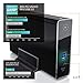 immagine 3CSL - Case per Hard Disk 3.5 Pollici Esterno USB 3.0 - Custodia in Alluminio- per SSD e HDD - SATA - UASP - Super Speed 5 Gbit s - Plug e Play - Hot-Plug - con Alimentatore Incluso - Nero anodizzato