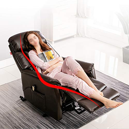 GAAHRQQQ Lift Chairs Recliners for Elderly Lazy Boy Recliner Massage Chairs Full Body and Recliner Cord Sofa Home Theater Seating Ergonomic Lounge Chair Leather - Image 3