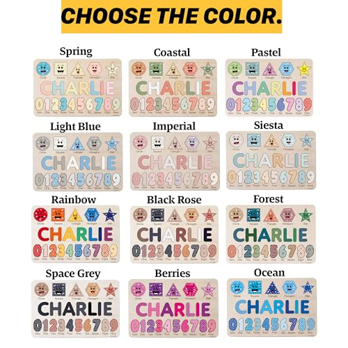 puzzles for toddlers boy and girl personalized name puzzle 12 month toy gifts for 0 1 2 3 years old baby gifts baby shower christmas newbaby gift 0 3 6 9 12 18 24 36 months