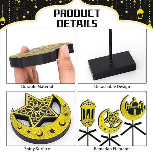 Save 33% on 3-Piece Ramadan Wooden Table Decor Set