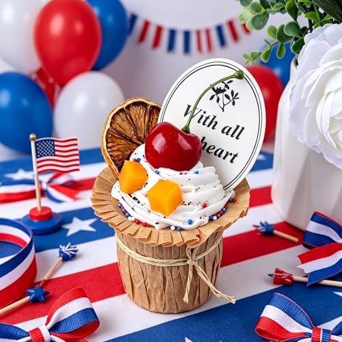 Image of Red White and Blue Sprinkles, 11.3oz Edible Patriotic 4th of July Sprinkles | 4 Jars Set for Baking Cakes Cupcakes Cookies Ice Cream