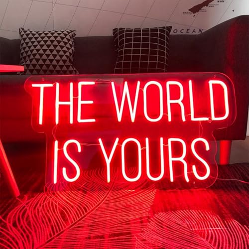 Image of LED Neon Sign Night Light for Wall Party Decor Bedroom Room Bar Wedding Home Birthday Art Decoration Christmas with USB Chain Light modulator 5v 16.5 inch*9.1 inch