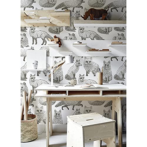 Papier peint renards 312x219 cm sticker mural meuble salon - 2