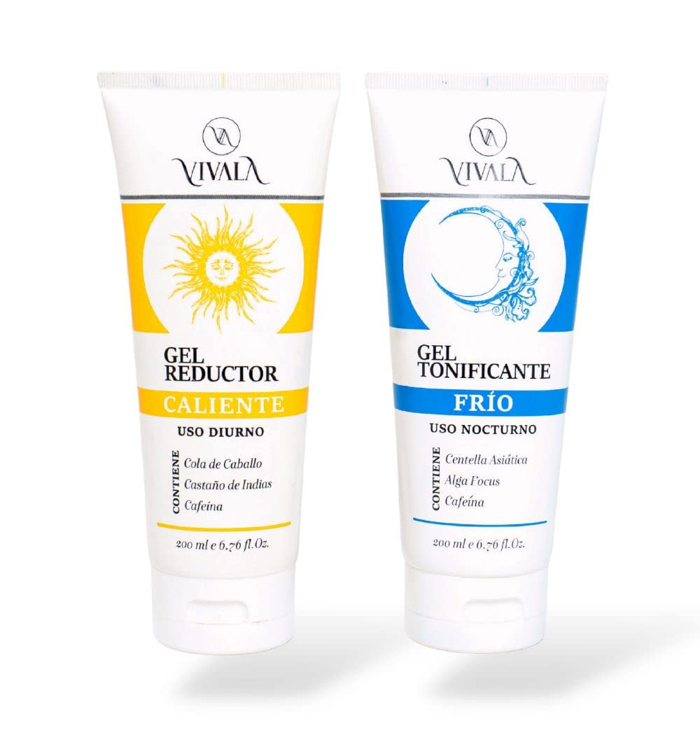 PACK GEL TONIFICANTE Y GEL REDUCTOR VIVALA ~Efecto frío y efecto caliente~