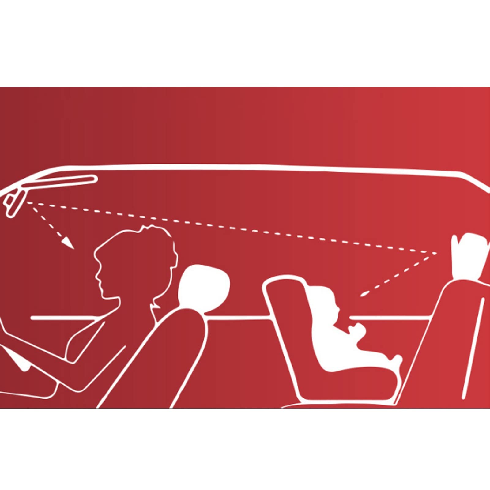 Specchietto per Auto per Seggiolino Posteriore, Specchietto per Seggiolino Auto, Specchio in Acrilico Infrangibile Regolabile Specchietto Retrovisore Rotondo di Sicurezza per Bambini
