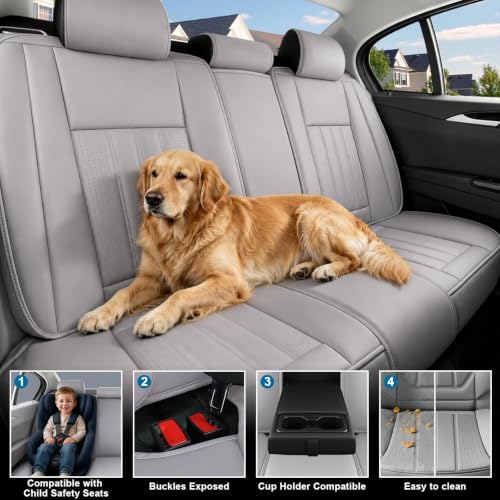 Image of Car Seat Covers Full Set for Toyota RAV4 Hybrid 2016-2026, Gray