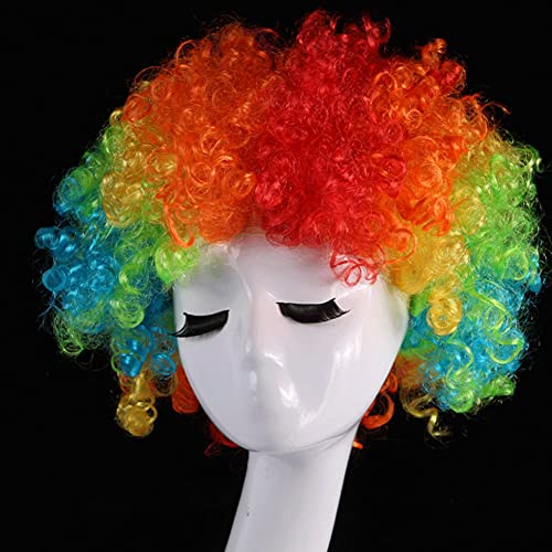 LARDUX Multicolor Explosion Wig - Clown Wig, Beautiful Afro Wig ,Fancy Dress Parties Wig, Cosplay Wig ,Men & Women 's Hair Wig for Cosplay /Halloween Party Costume (Multicolor)