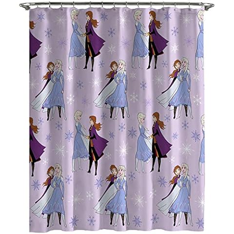 Jay Franco Cortina de ducha Disney Frozen ICY para niños Cover