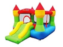 Bounceland Bounce House Castle with Basketball Hoop Inflatable Bouncer, Fun Slide, Safe Entrance Opening, UL Certified Strong Blower Included, 12 ft x 9 ft x 7 ft H