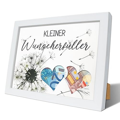 Wunscherfüller Geldgeschenk Bilderrahmen, Pusteblume Geldgeschenke...