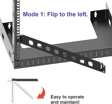1U Hinged Rack Panel 8D XLR HDMI Audio Rack Mount Panel for 19 inches Rack Mount (1U8D) | for 19 inches Rack Mount (1U8D)