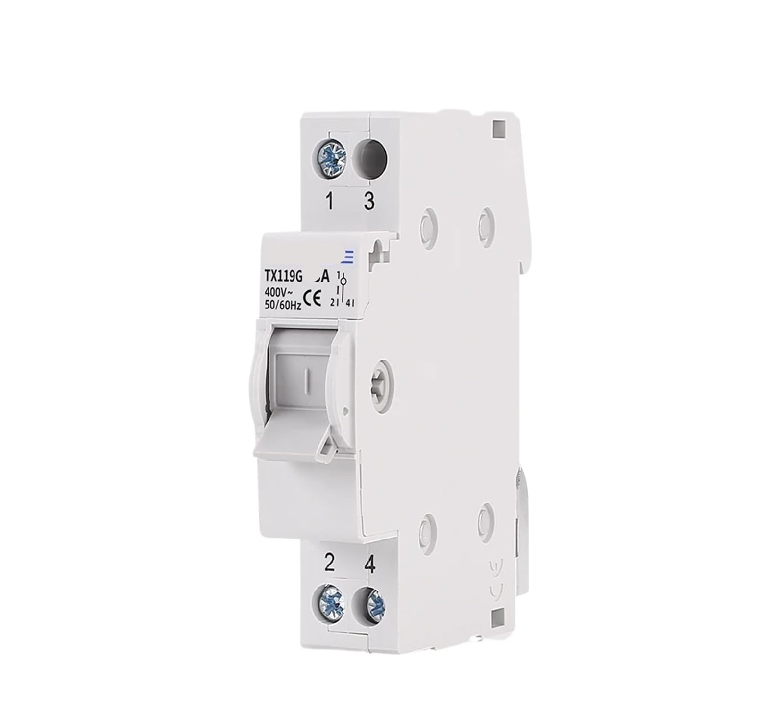 Disjoncteur transfert manuel 1P 40A double puissance inverseur de source modulaire 230V - 4