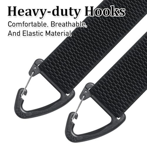 Image of SUNEZLGO Suspenders for Men Heavy Duty, X Back Hidden Suspender 1.5 inch Under Clothing, Adjustable Work Suspenders for Men Women