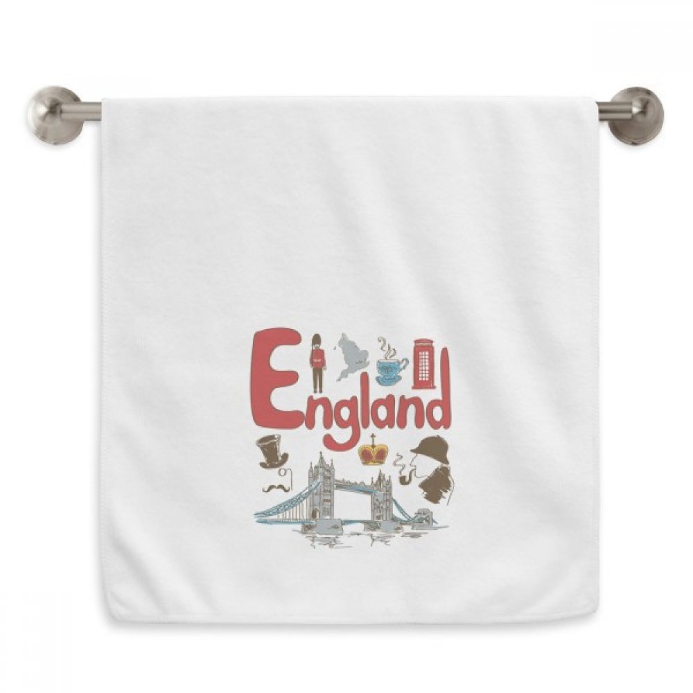 Serviettes moelleuses Angleterre blanc 13x29 pouces débarbouillettes